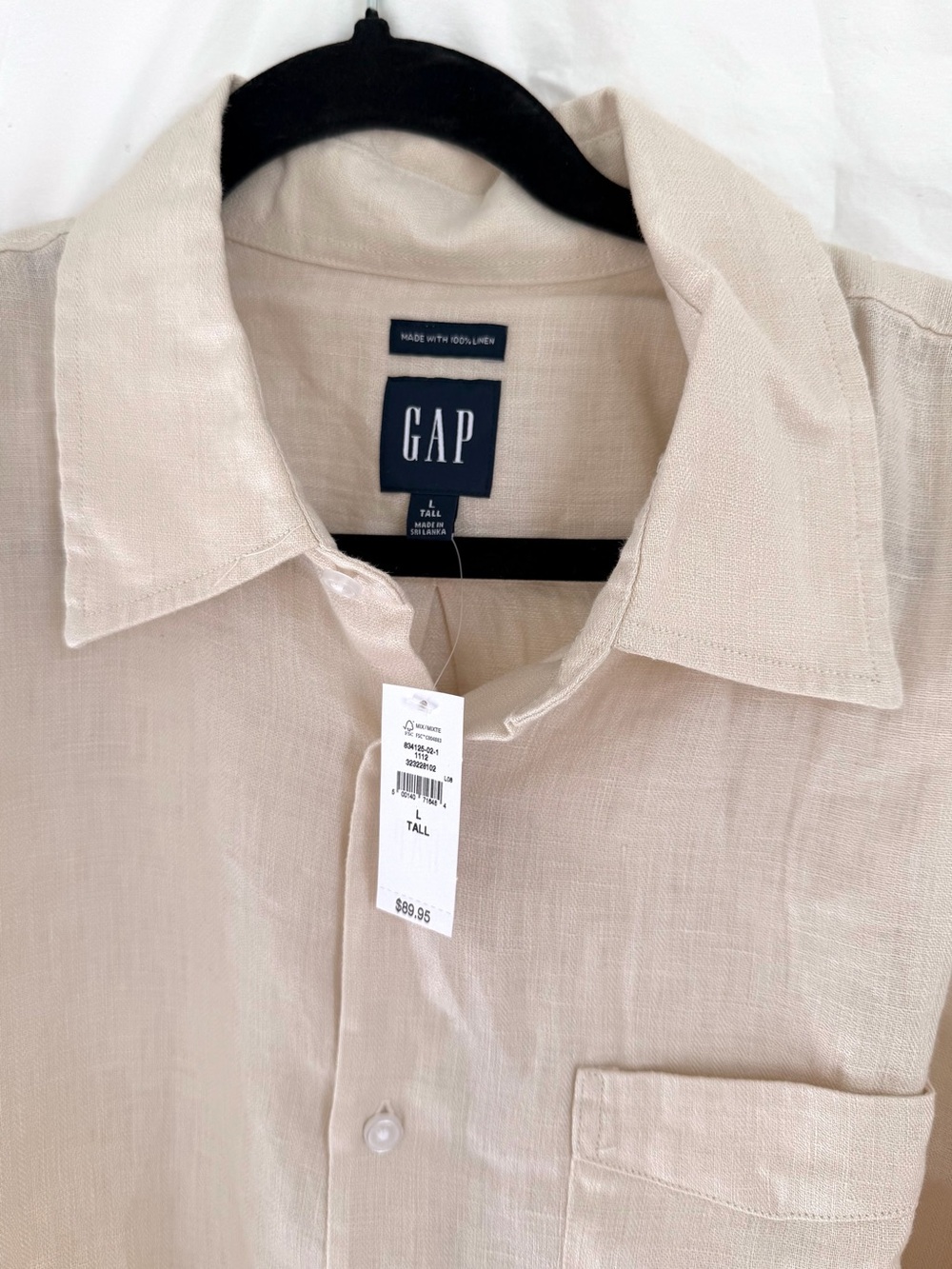 GAP Men's Linen Button-Down Shirt